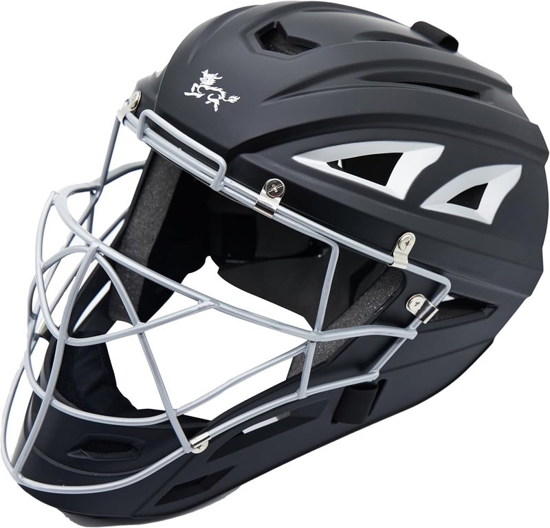 Jadekylin Baseball Catchers Helmet Matte (Black,GR) - Image 1